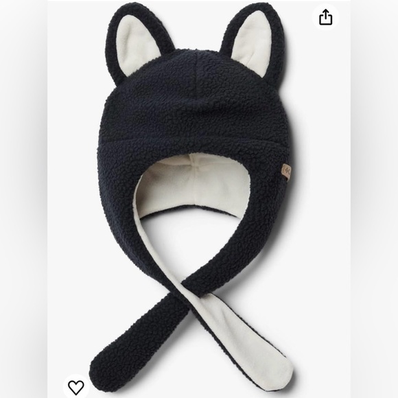 COLUMBIA TODDLER TINY ANIMAL BEANIE II BLACK - Picture 1 of 3